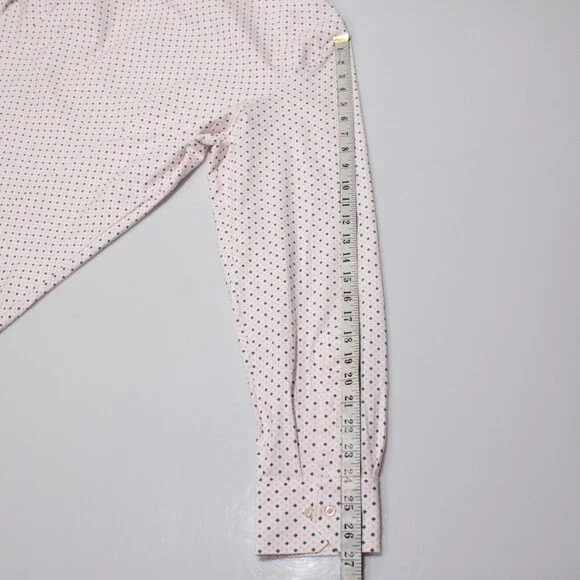 Emanuel Berg NWT Casual Button Down Shirt Size 44 17.5 XL in Pink/White/Blue